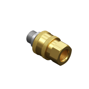 1/4” QC PLUG X 1/4" M THREADED ADAPTER